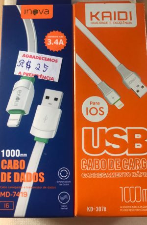 Cabo de dados USB para Lightning
