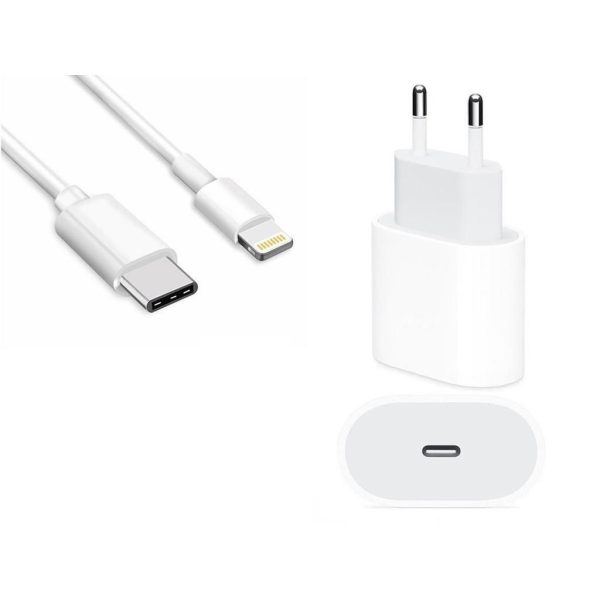 Kit Carregador de Parede Usb-C 20W + Cabo de 1M p/ IPhone/IPad - Image 2