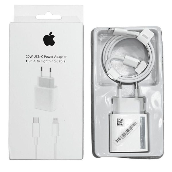 Kit Carregador de Parede Usb-C 20W + Cabo de 1M p/ IPhone/IPad