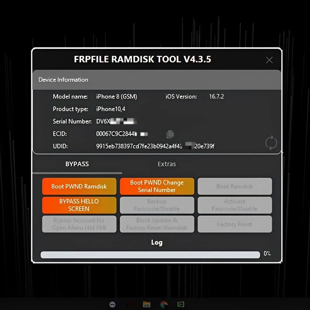 FRPFILE RAMDISK DESBLOQUEIO IPHONE 6s Até o X